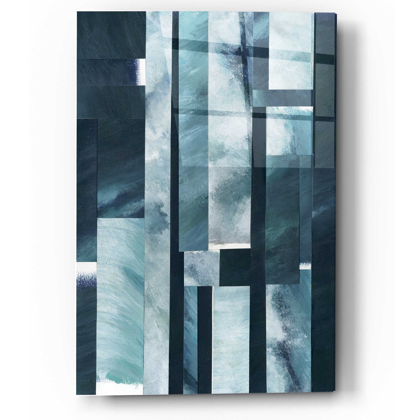 Epic Art 'White Caps II' by Grace Popp, Acrylic Wall Glass,12x16