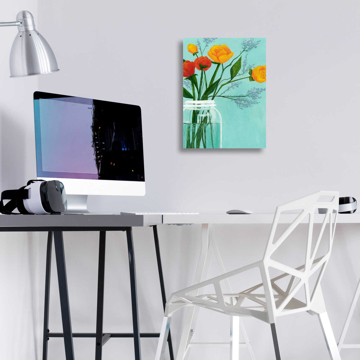 Epic Art 'Sylvan Bouquet I' by Grace Popp, Acrylic Wall Glass,12x16