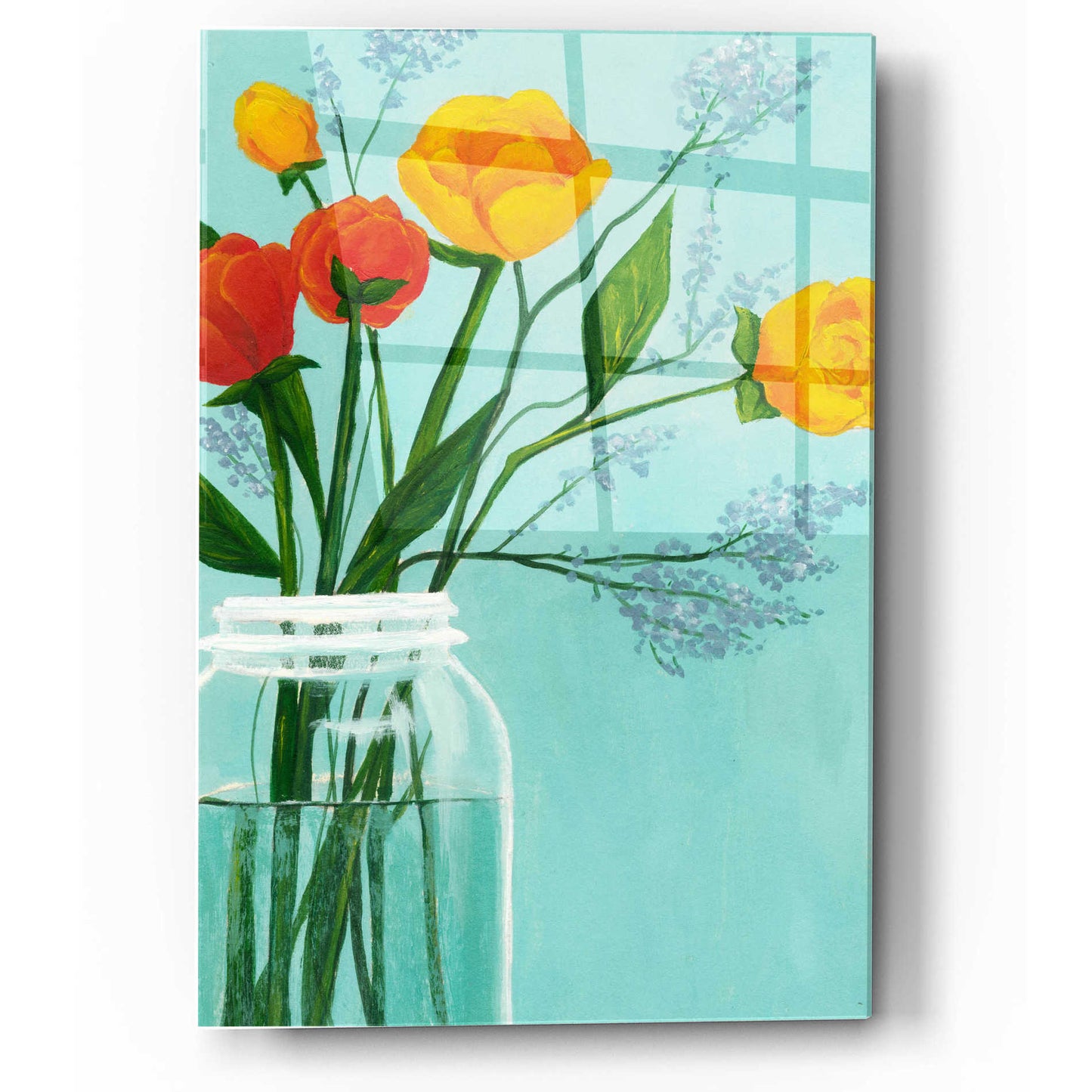 Epic Art 'Sylvan Bouquet I' by Grace Popp, Acrylic Wall Glass,12x16