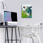 Epic Art 'Painterly Cow III' by Grace Popp, Acrylic Wall Glass,12x16