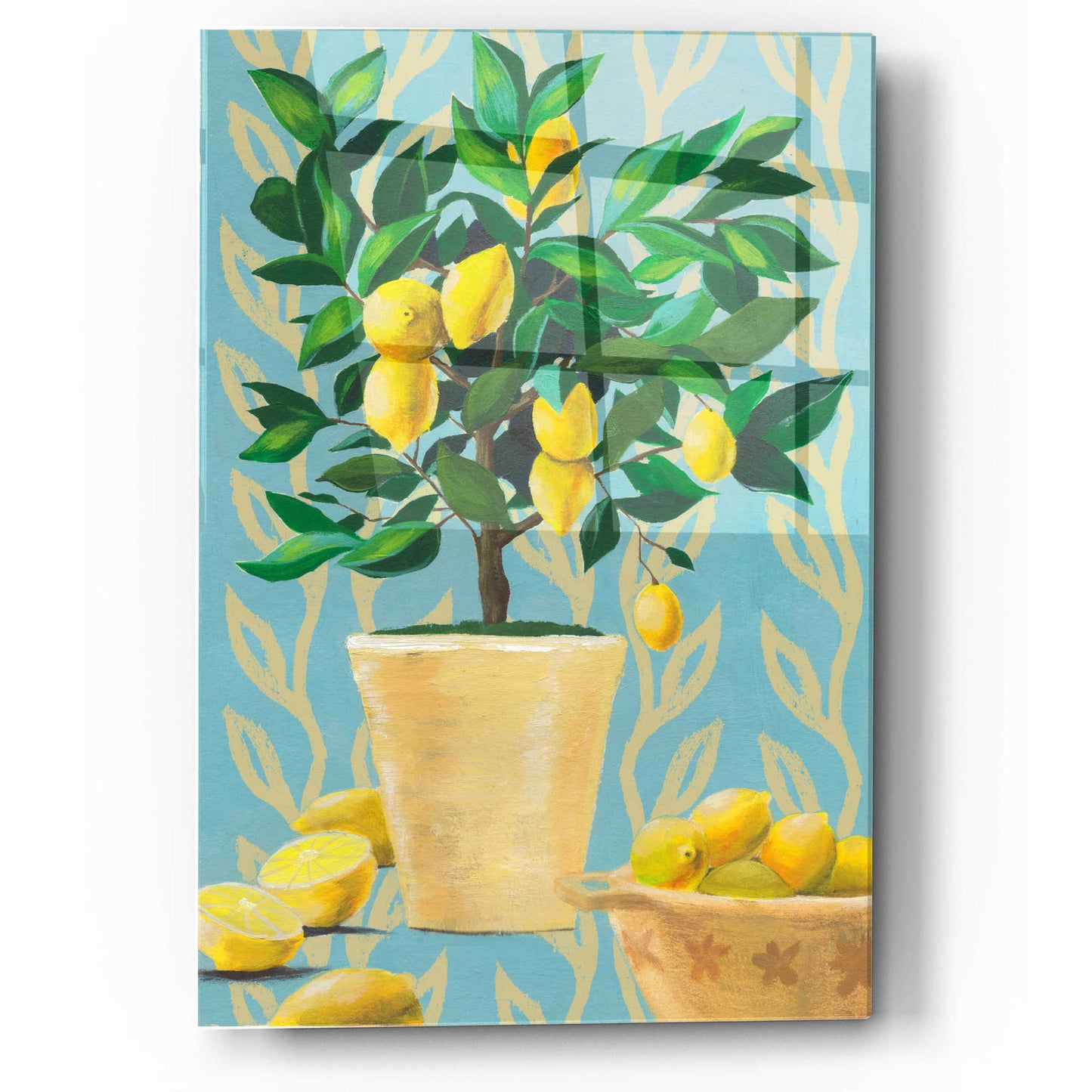 Epic Art 'Opulent Citrus I' by Grace Popp, Acrylic Wall Glass