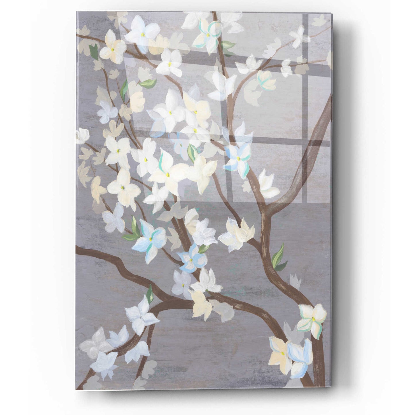 Epic Art 'Cherry Blossom Haze II' by Grace Popp, Acrylic Wall Glass,12x16