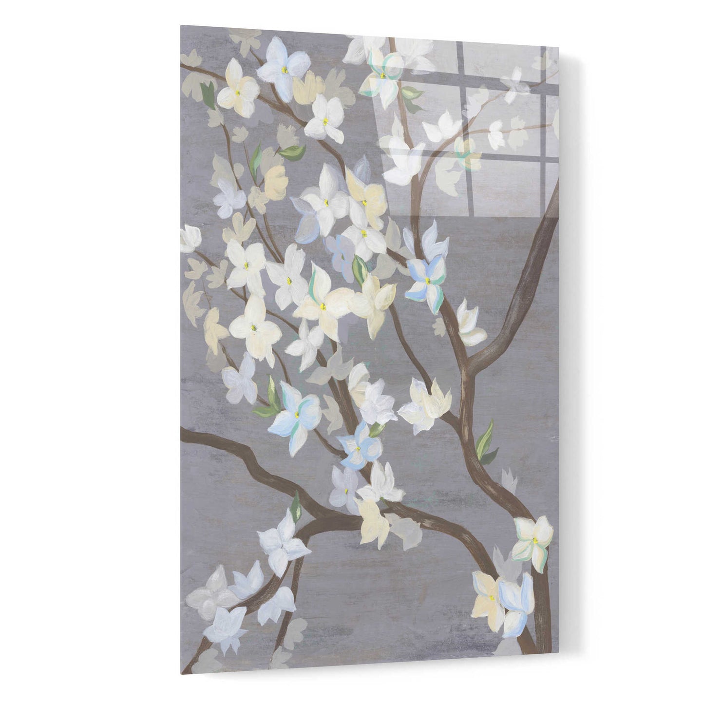 Epic Art 'Cherry Blossom Haze II' by Grace Popp, Acrylic Wall Glass,16x24