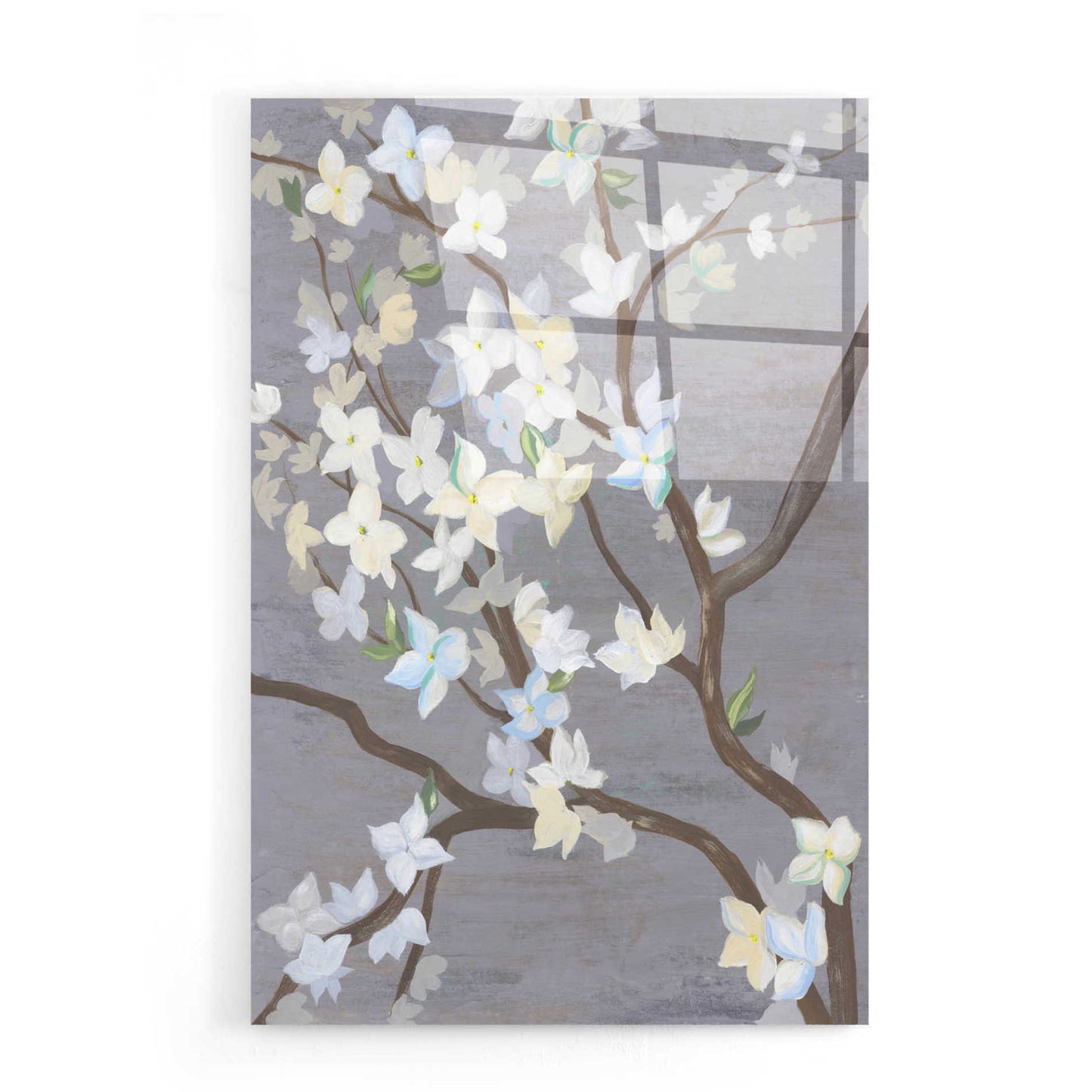 Epic Art 'Cherry Blossom Haze II' by Grace Popp, Acrylic Wall Glass,16x24