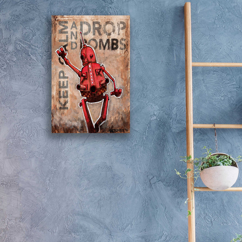 Epic Art 'Drop Bombs' by Craig Snodgrass, Acrylic Glass Wall Art,16x24