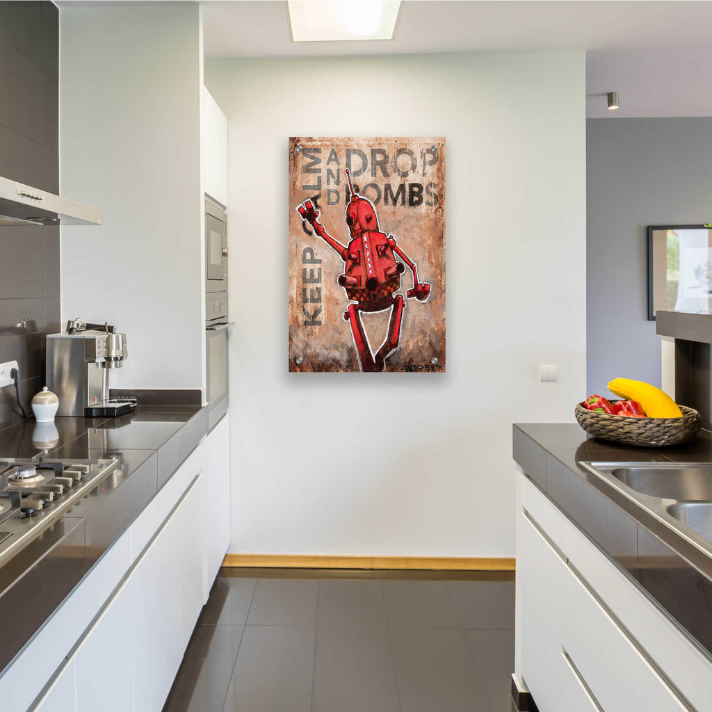 Epic Art 'Drop Bombs' by Craig Snodgrass, Acrylic Glass Wall Art,24x36