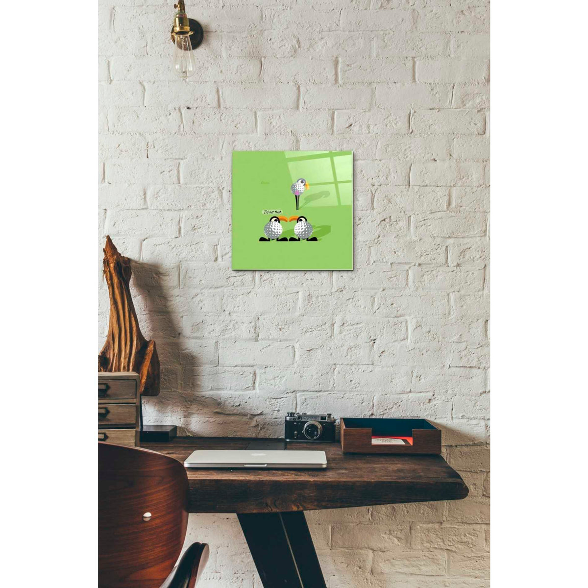 Epic Art 'I'd Hit That' by Chuck Wimmer, Acrylic Glass Wall Art,12 x 12