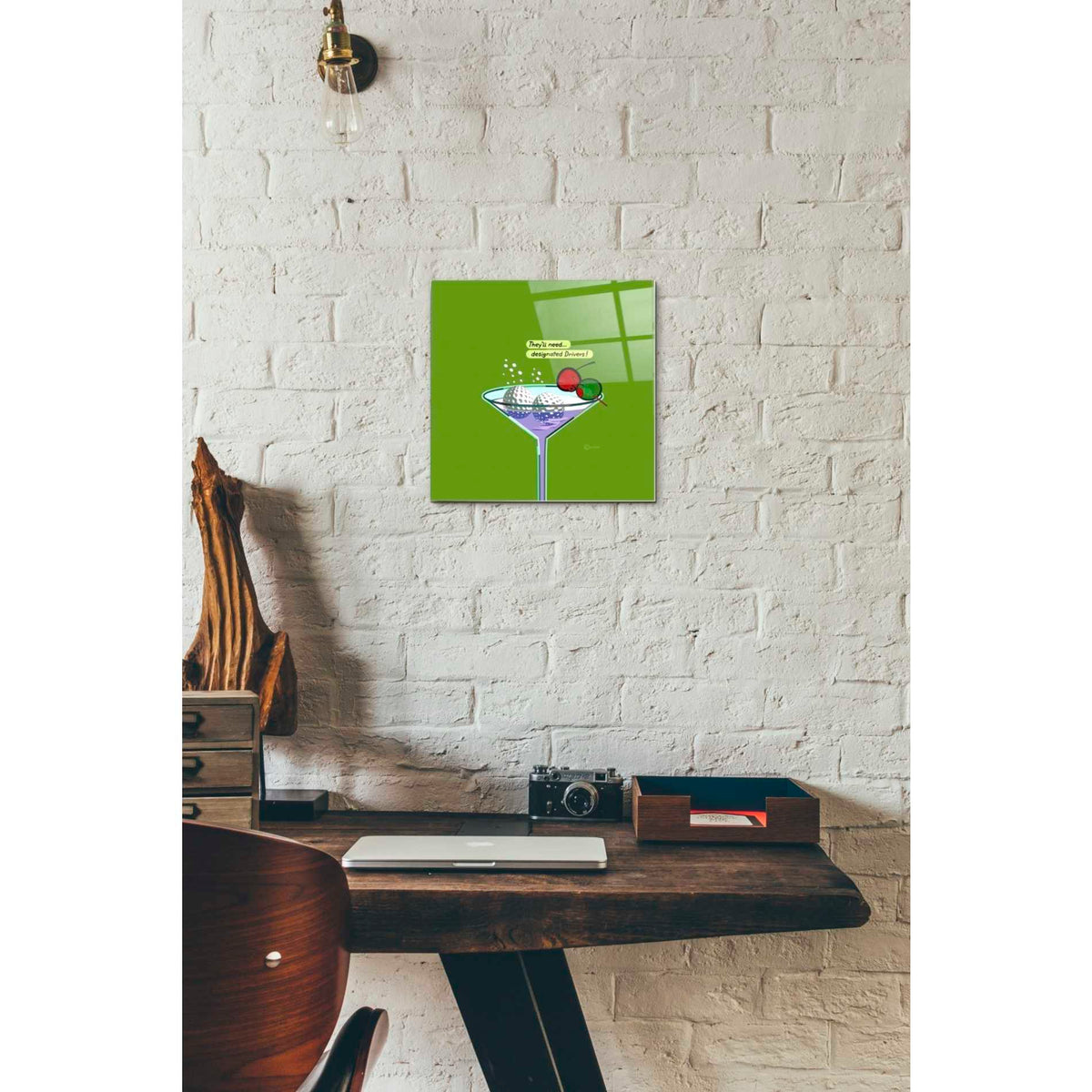 Epic Art 'Designated Drivers' by Chuck Wimmer, Acrylic Glass Wall Art,12 x 12