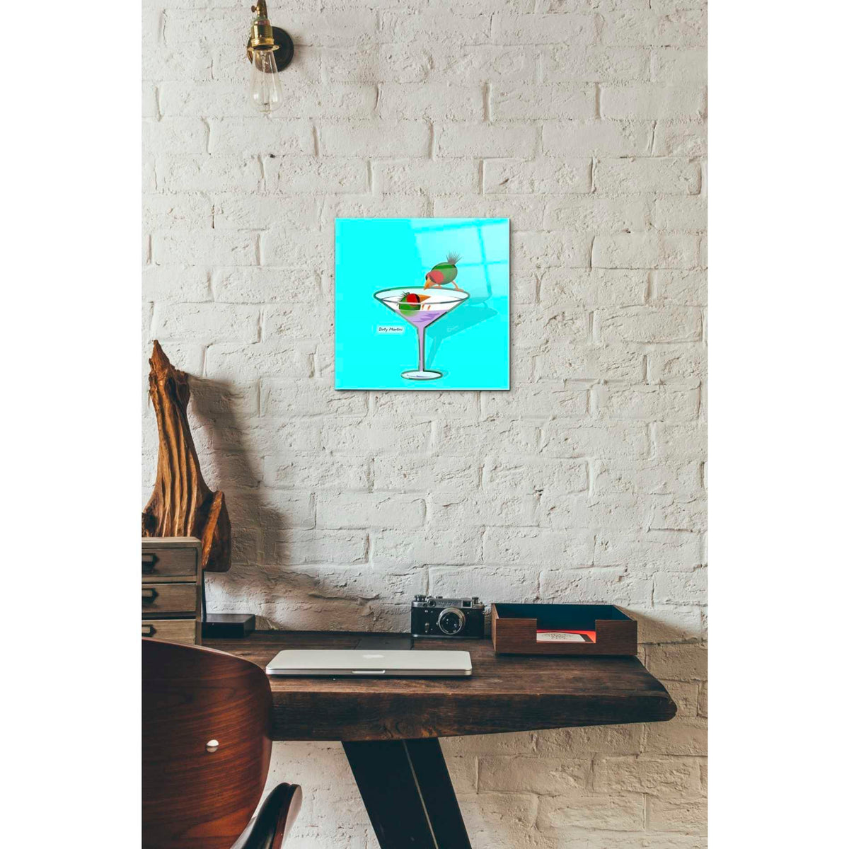 Epic Art 'Dirty Martini' by Chuck Wimmer, Acrylic Glass Wall Art,12 x 12