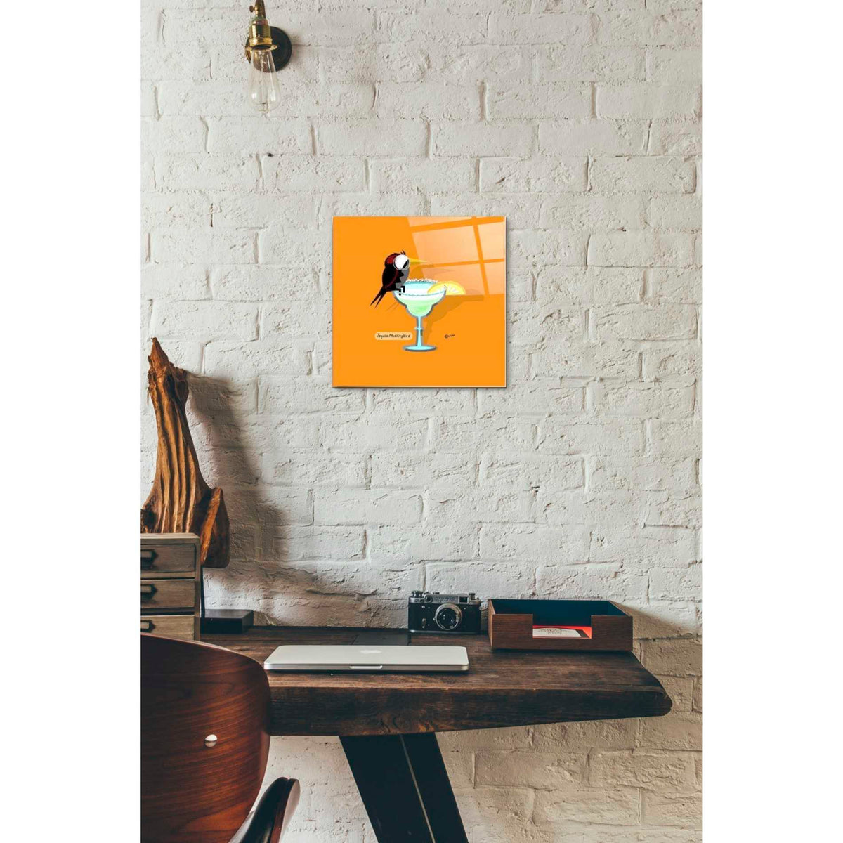 Epic Art 'Tequila Mockingbird' by Chuck Wimmer, Acrylic Glass Wall Art,12 x 12