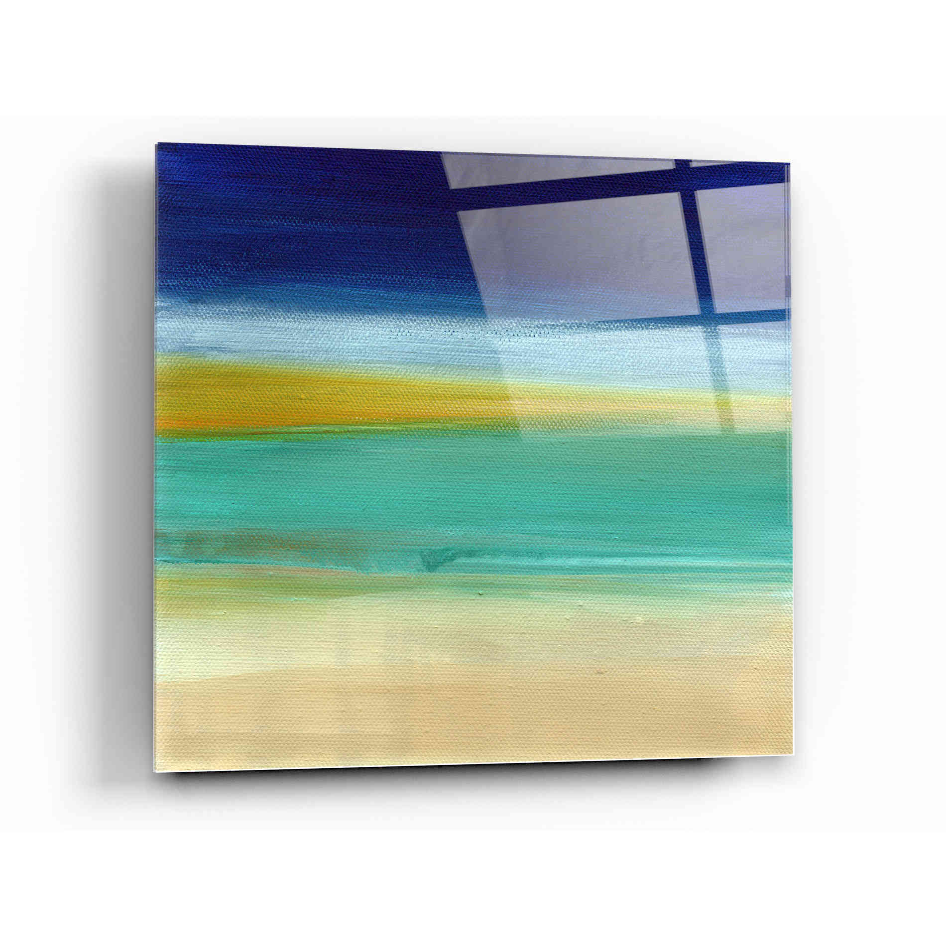 Epic Art 'Beach II' by Linda Woods, Acrylic Glass Wall Art,12 x 12