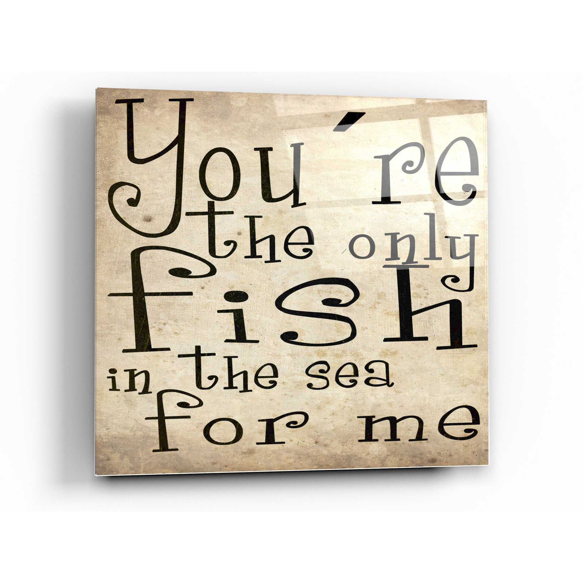 Epic Art 'You're The Only Fish In The Sea' by Nicklas Gustafsson, Acrylic Glass Wall Art,12x12
