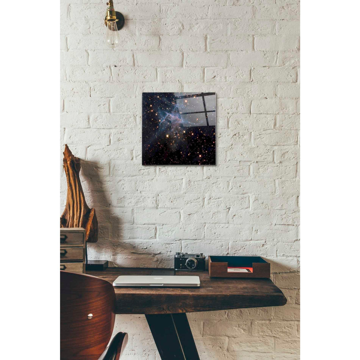 Epic Art "Mystic Mountain Infrared" Hubble Space Telescope Acrylic Glass Wall Art,12 x 12