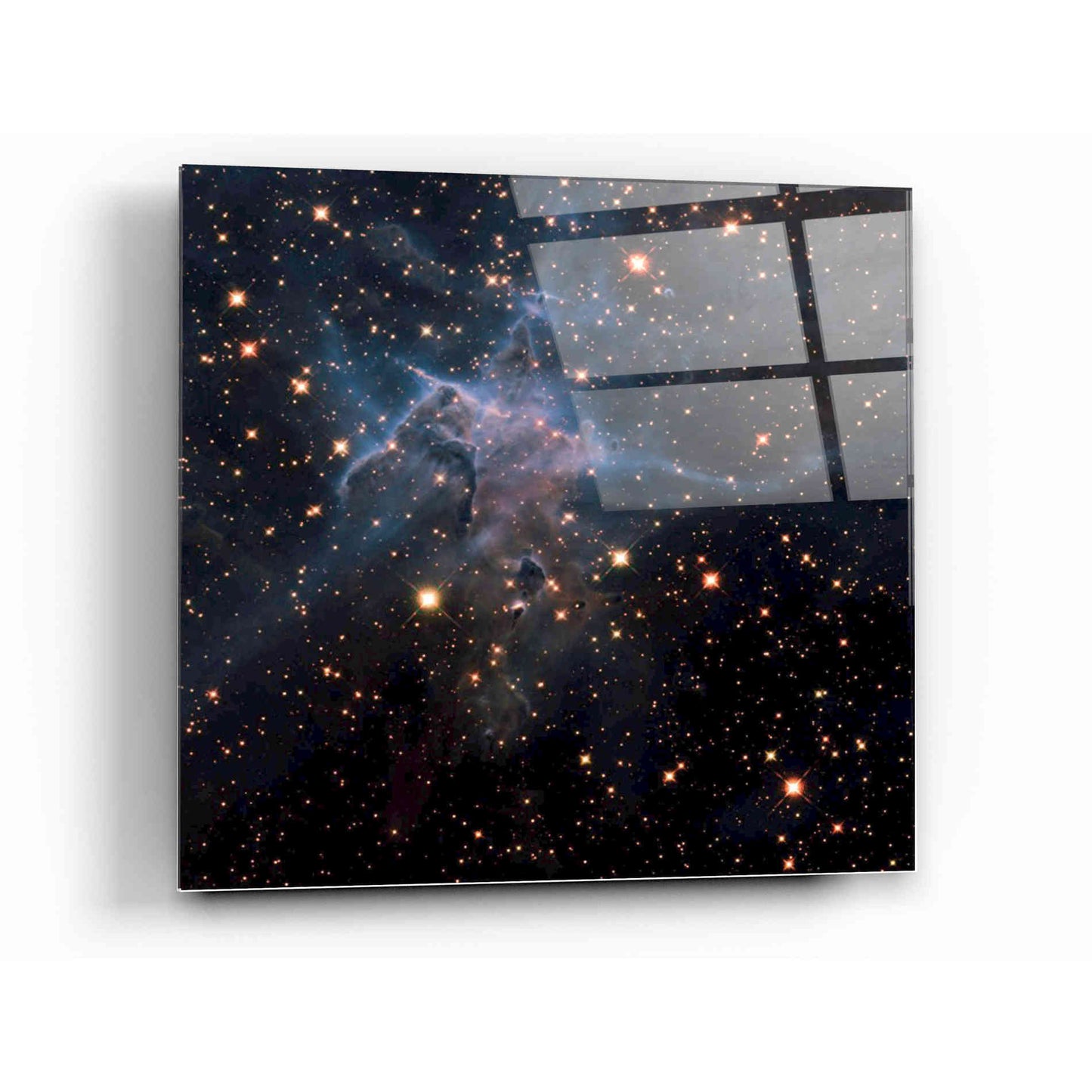 Epic Art "Mystic Mountain Infrared" Hubble Space Telescope Acrylic Glass Wall Art,12 x 12