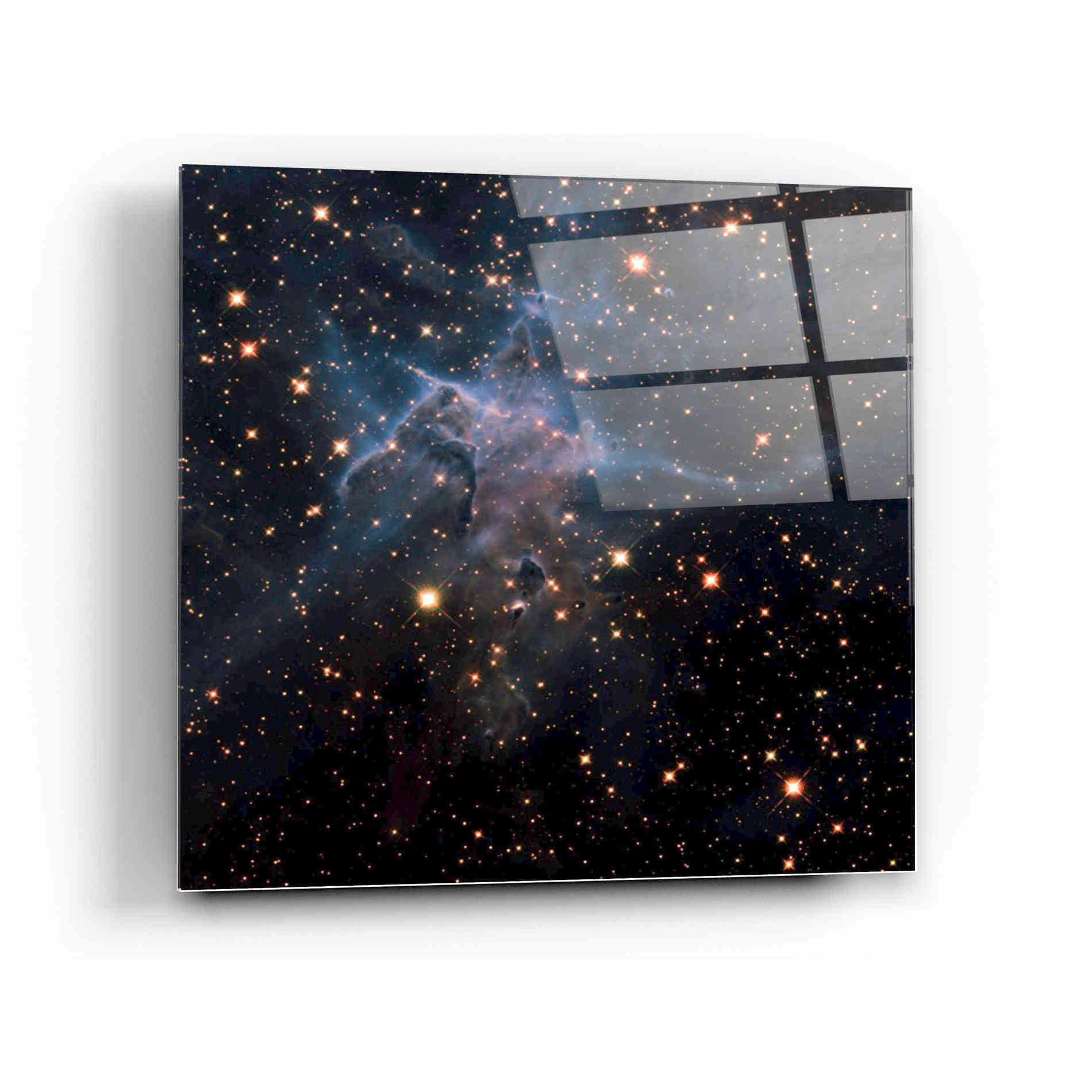 Epic Art "Mystic Mountain Infrared" Hubble Space Telescope Acrylic Glass Wall Art,12 x 12