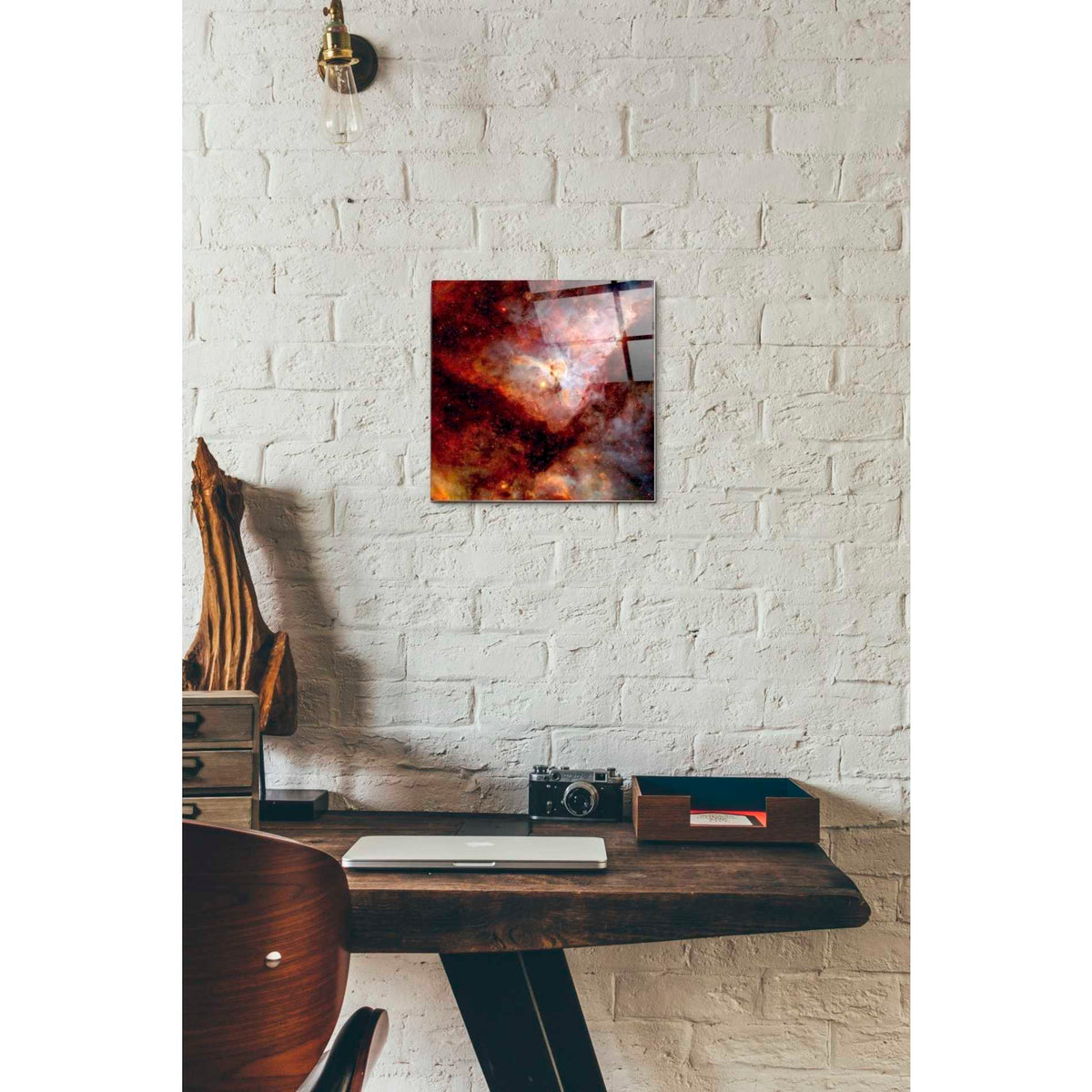 Epic Art "Dark Nebulae" Hubble Space Telescope Acrylic Glass Wall Art,12 x 12