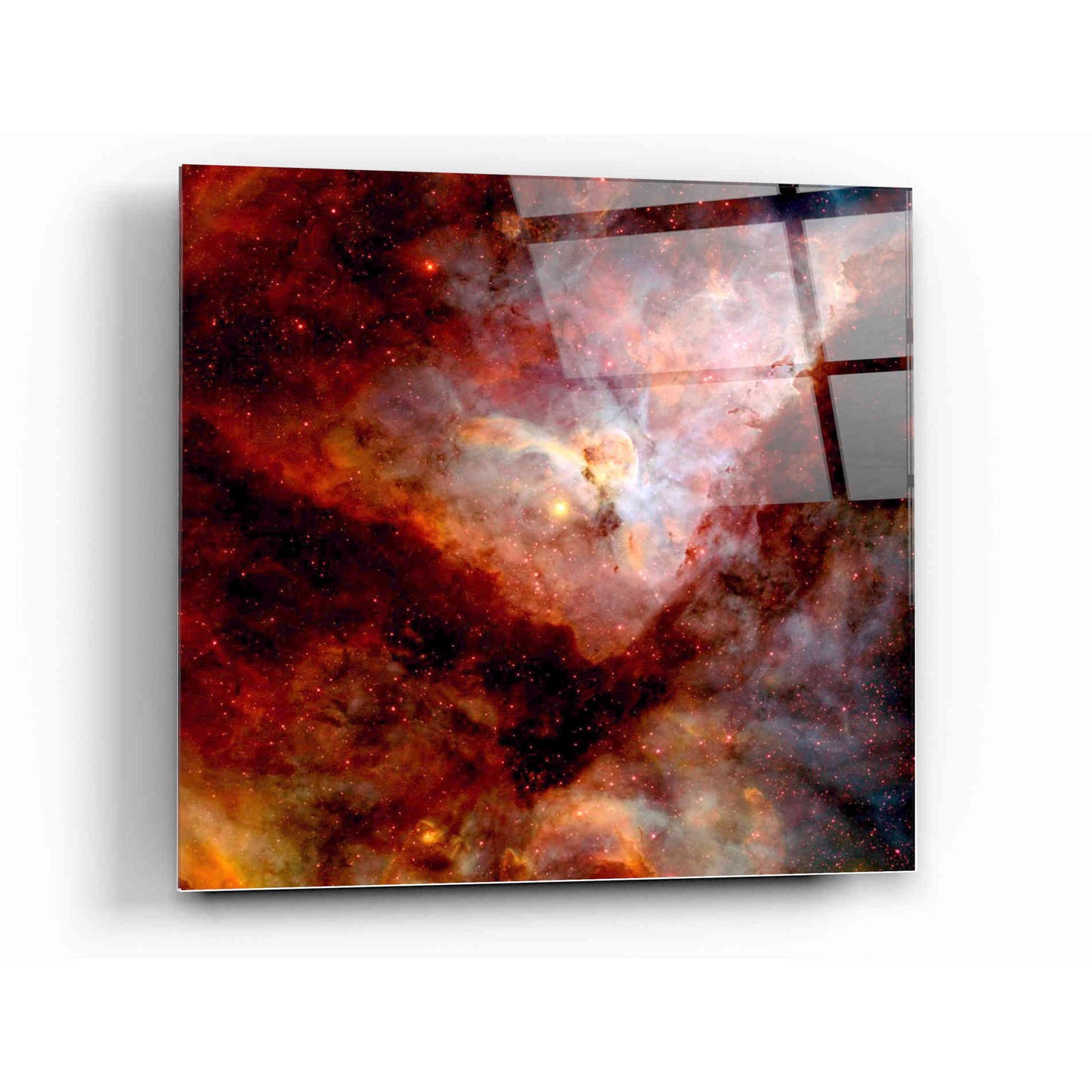Epic Art "Dark Nebulae" Hubble Space Telescope Acrylic Glass Wall Art,12 x 12