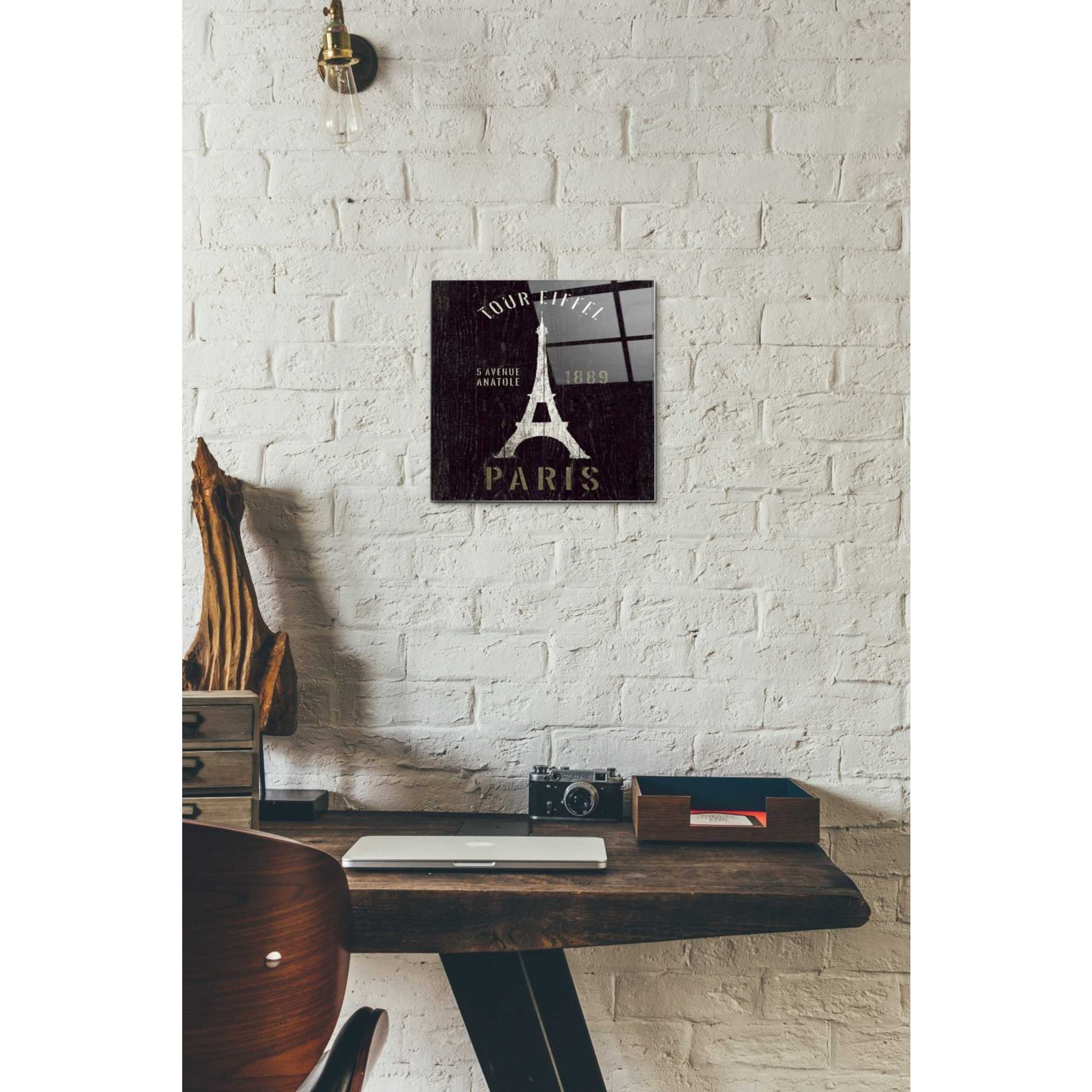 Epic Art 'Refurbished Eiffel Tower' by Wild Apple Portfolio, Acrylic Glass Wall Art,12 x 12