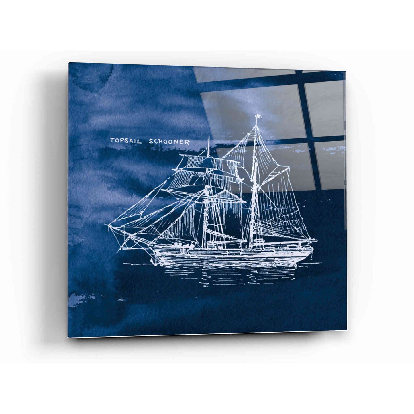 Epic Art 'Sailing Ships V' by Wild Apple Portfolio, Acrylic Glass Wall Art,12 x 12