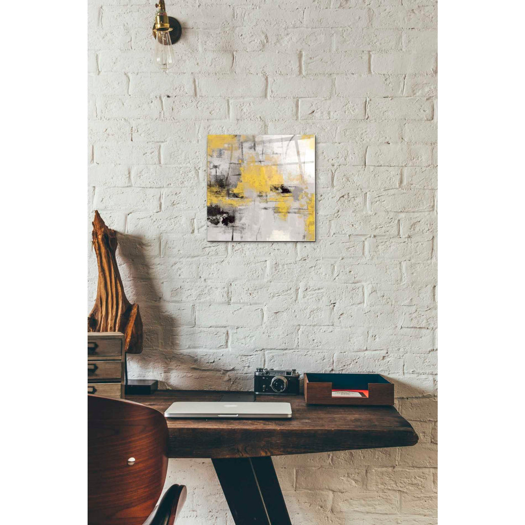 Epic Art 'Stone Gardens III Yellow' by Silvia Vassileva, Acrylic Glass Wall Art,12x12