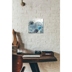 Epic Art 'Variation Blue Grey II' by Silvia Vassileva, Acrylic Glass Wall Art,12x12