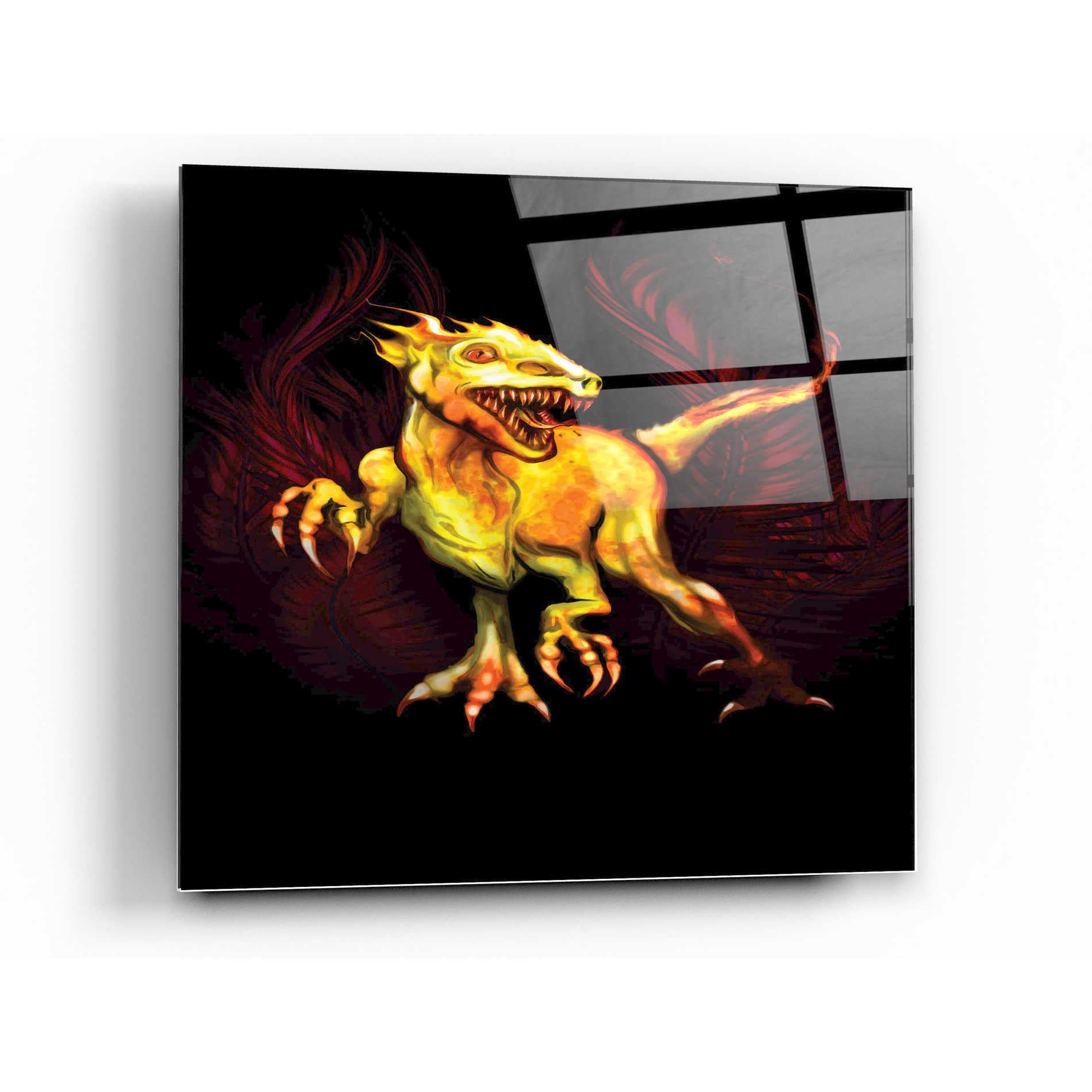 Epic Art 'Raptor' by Michael Stewart, Acrylic Glass Wall Art,12x12
