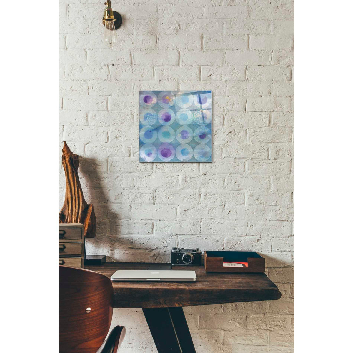 Epic Art 'Touching Circles II' by Danhui Nai, Acrylic Glass Wall Art,12 x 12