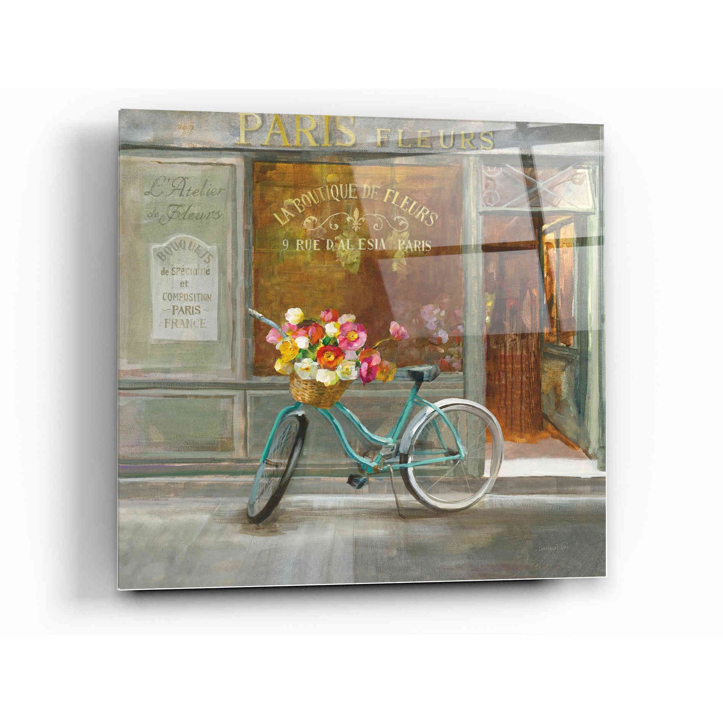 Epic Art 'French Flowershop v2' by Danhui Nai, Acrylic Glass Wall Art,12x12
