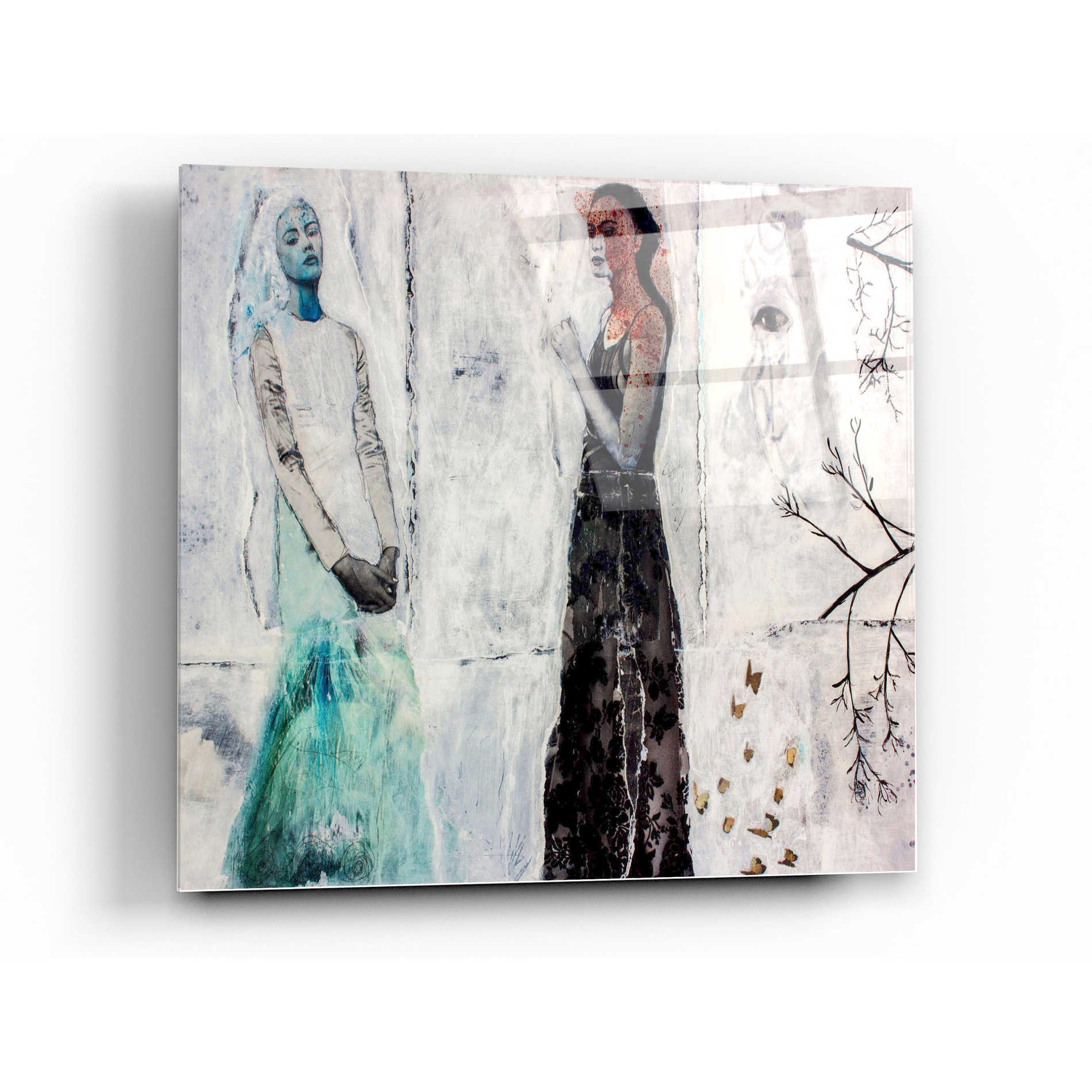 Epic Art 'ICE QUEENS PRINT' by DB Waterman, Acrylic Glass Wall Art,12x12