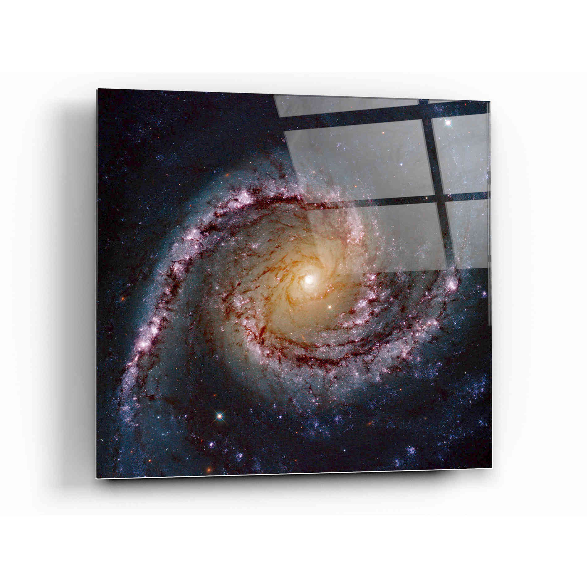 Epic Art "Grand Swirls" Hubble Space Telescope Acrylic Glass Wall Art,12x12