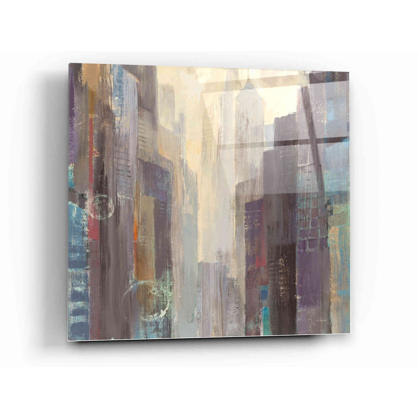 Epic Art 'City at Dawn' by Albena Hristova, Acrylic Glass Wall Art,12x12