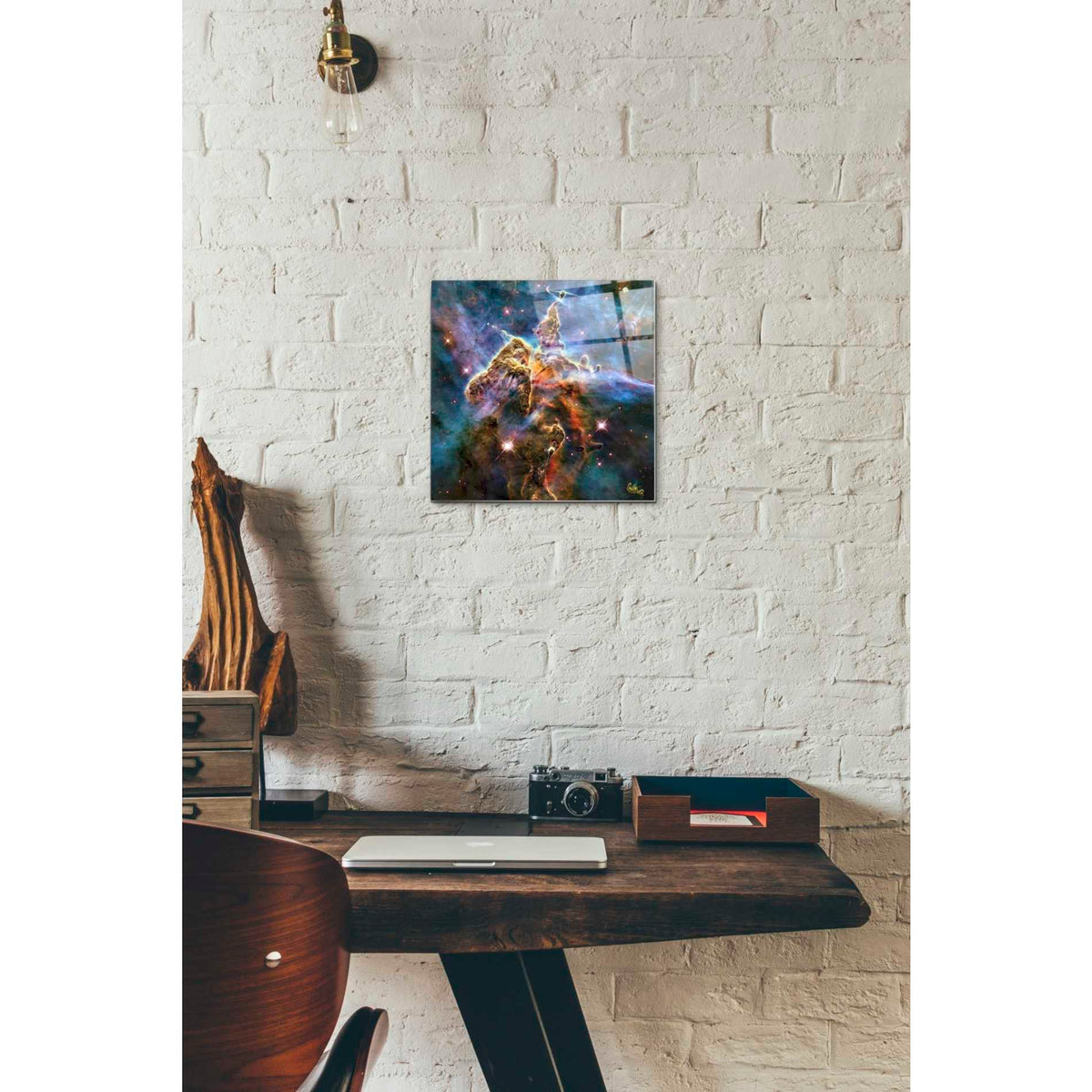 Epic Art "Mystic Mountain" Hubble Space Telescope Acrylic Glass Wall Art,12x12