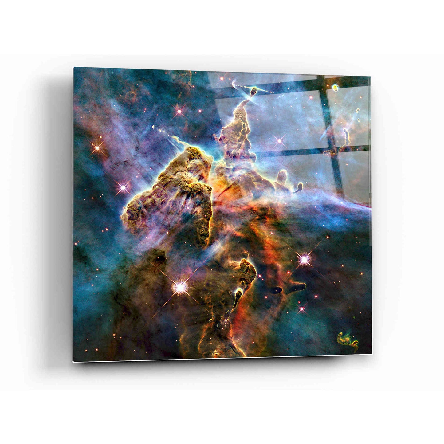 Epic Art "Mystic Mountain" Hubble Space Telescope Acrylic Glass Wall Art,12x12