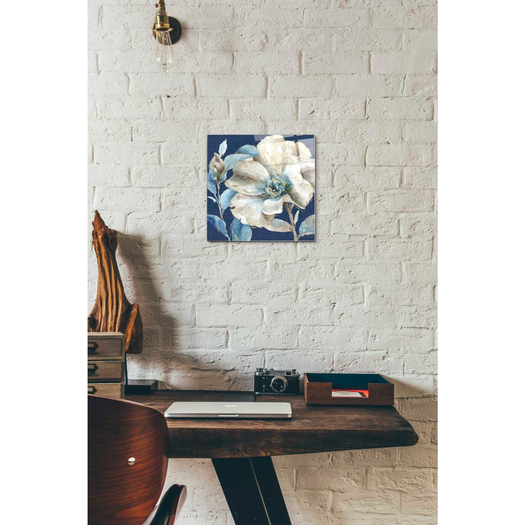 Epic Art 'Indigold IV Navy' by Lisa Audit, Acrylic Glass Wall Art,12x12