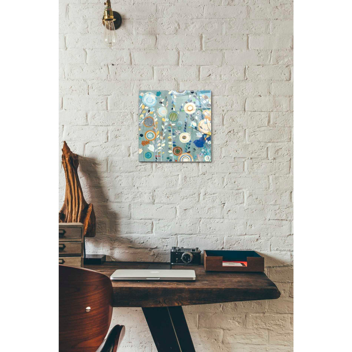 Epic Art 'Ocean Garden II Square' by Candra Boggs, Acrylic Glass Wall Art,12 x 12