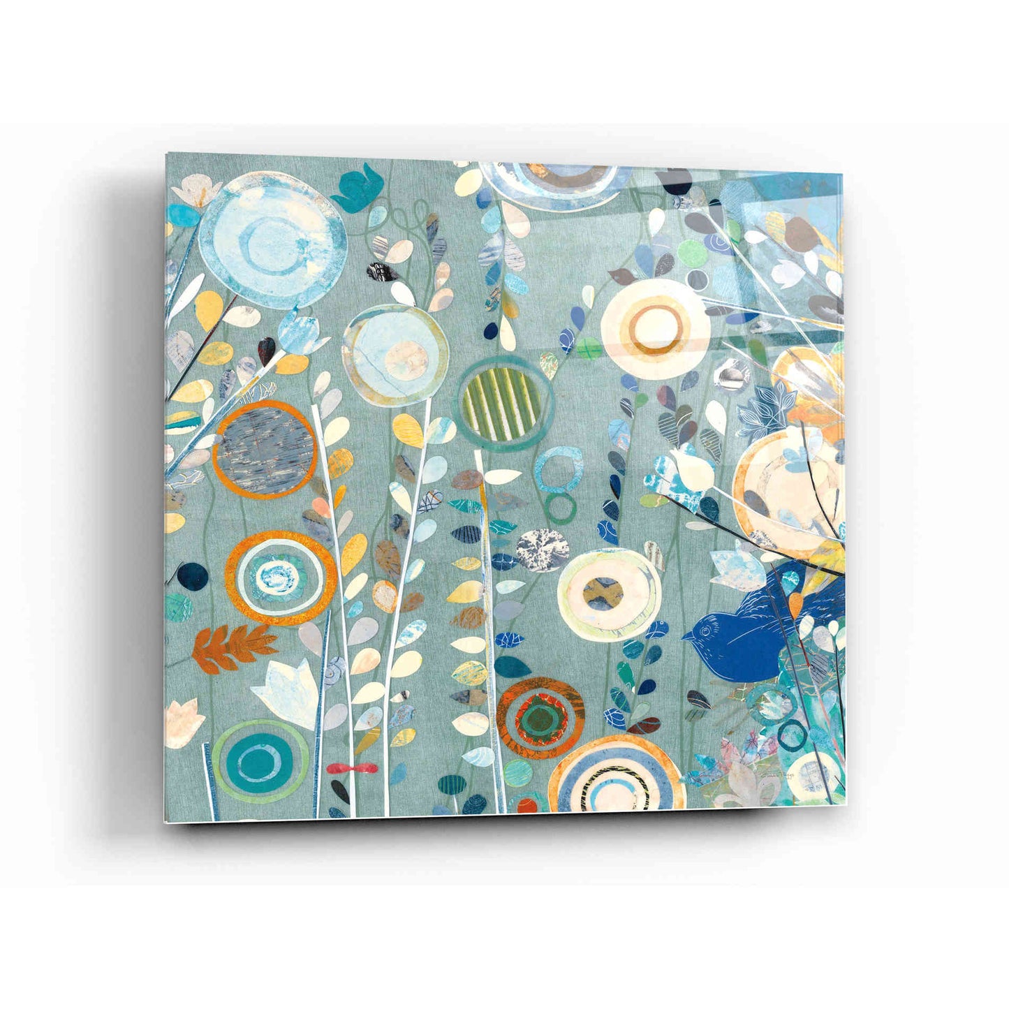 Epic Art 'Ocean Garden II Square' by Candra Boggs, Acrylic Glass Wall Art,12 x 12