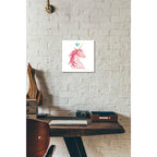 Epic Art 'Unicorn Magic I Heart Sq' by Melissa Averinos, Acrylic Glass Wall Art,12 x 12