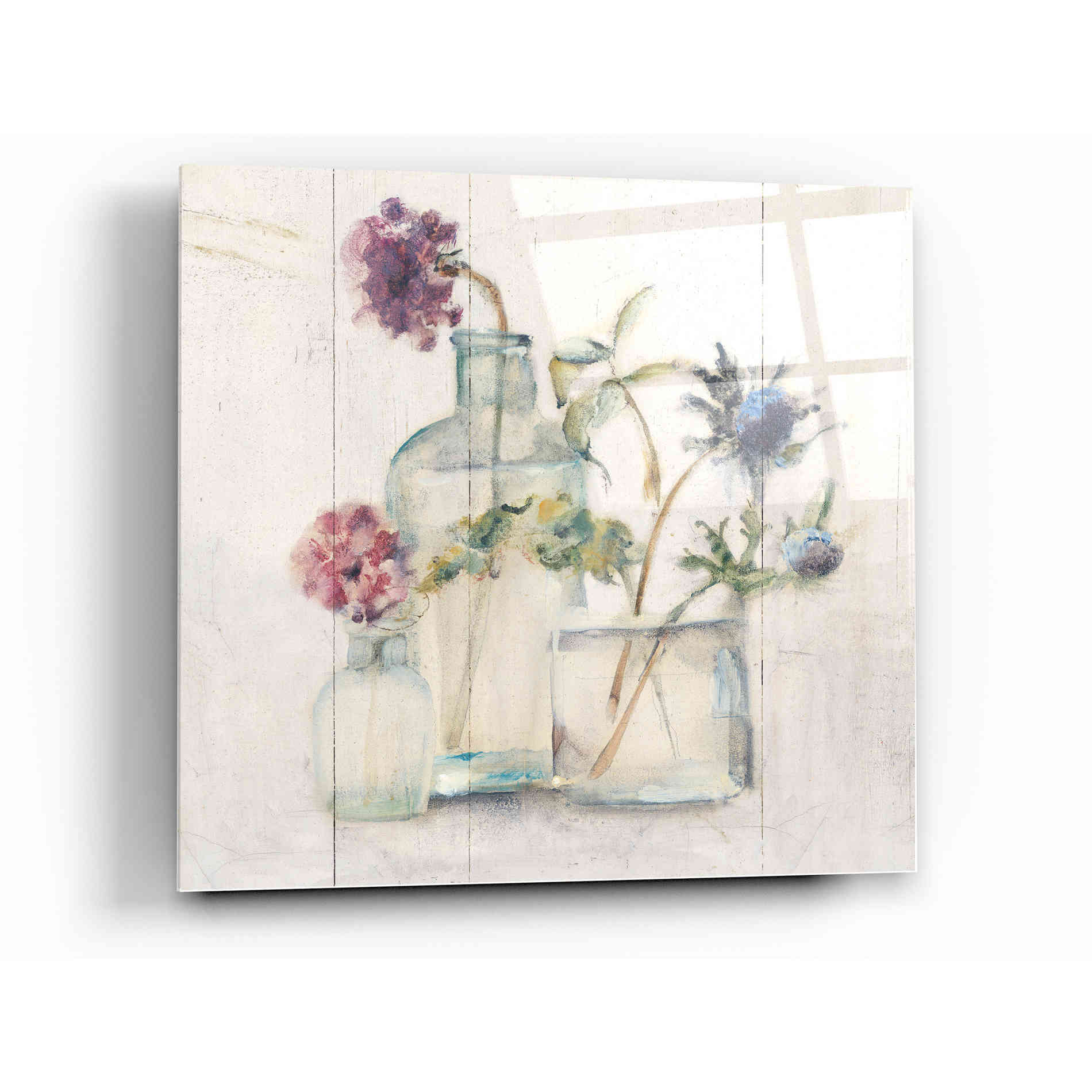 Epic Art 'Blossoms on Birch II' by Cheri Blum, Acrylic Glass Wall Art,12 x 12