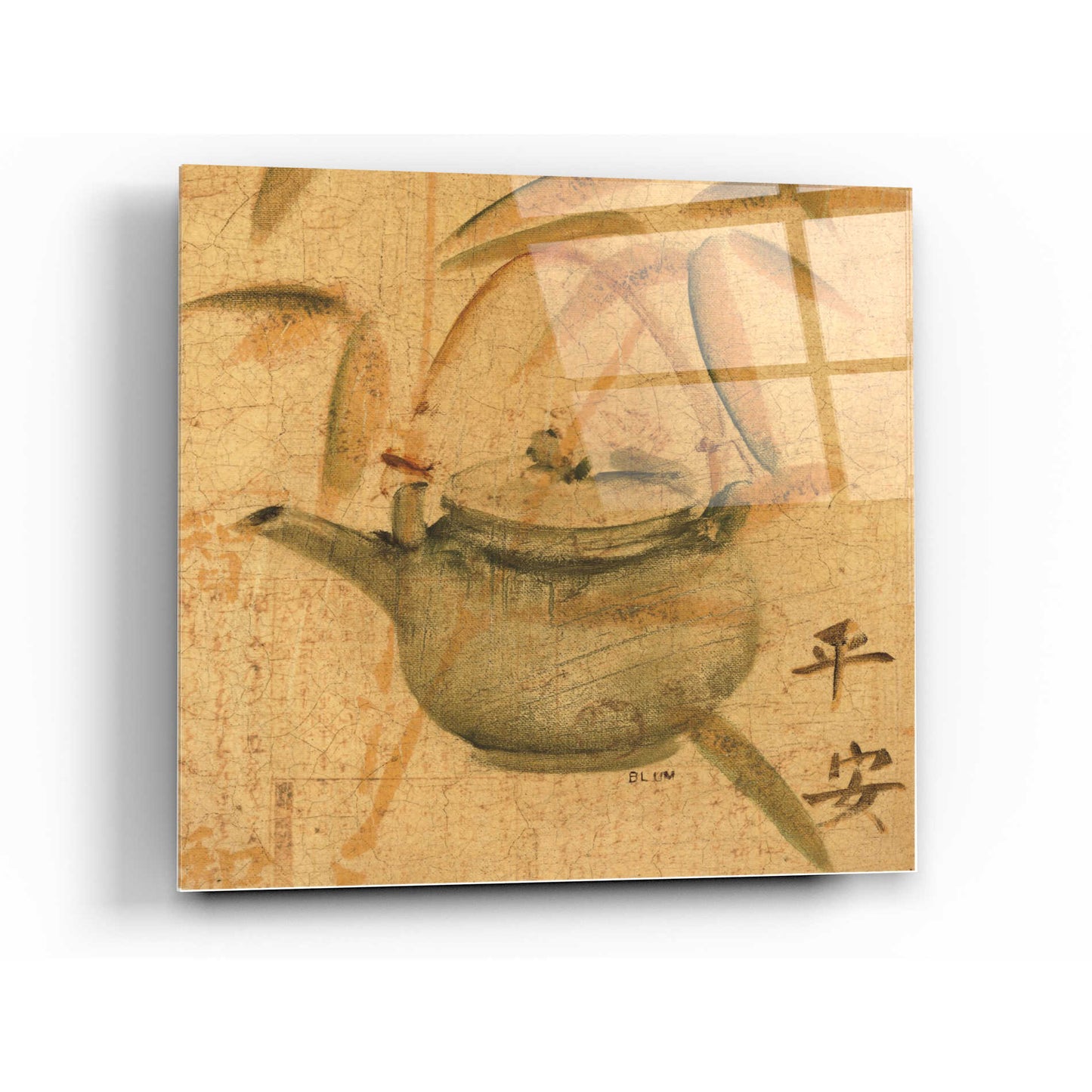 Epic Art 'Asian Teapot I' by Cheri Blum, Acrylic Glass Wall Art,12 x 12