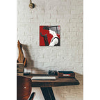 Epic Art 'Haute Chapeau Rouge II' by Marco Fabiano, Acrylic Glass Wall Art,12x12