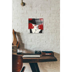 Epic Art 'Haute Chapeau Rouge I' by Marco Fabiano, Acrylic Glass Wall Art,12 x 12
