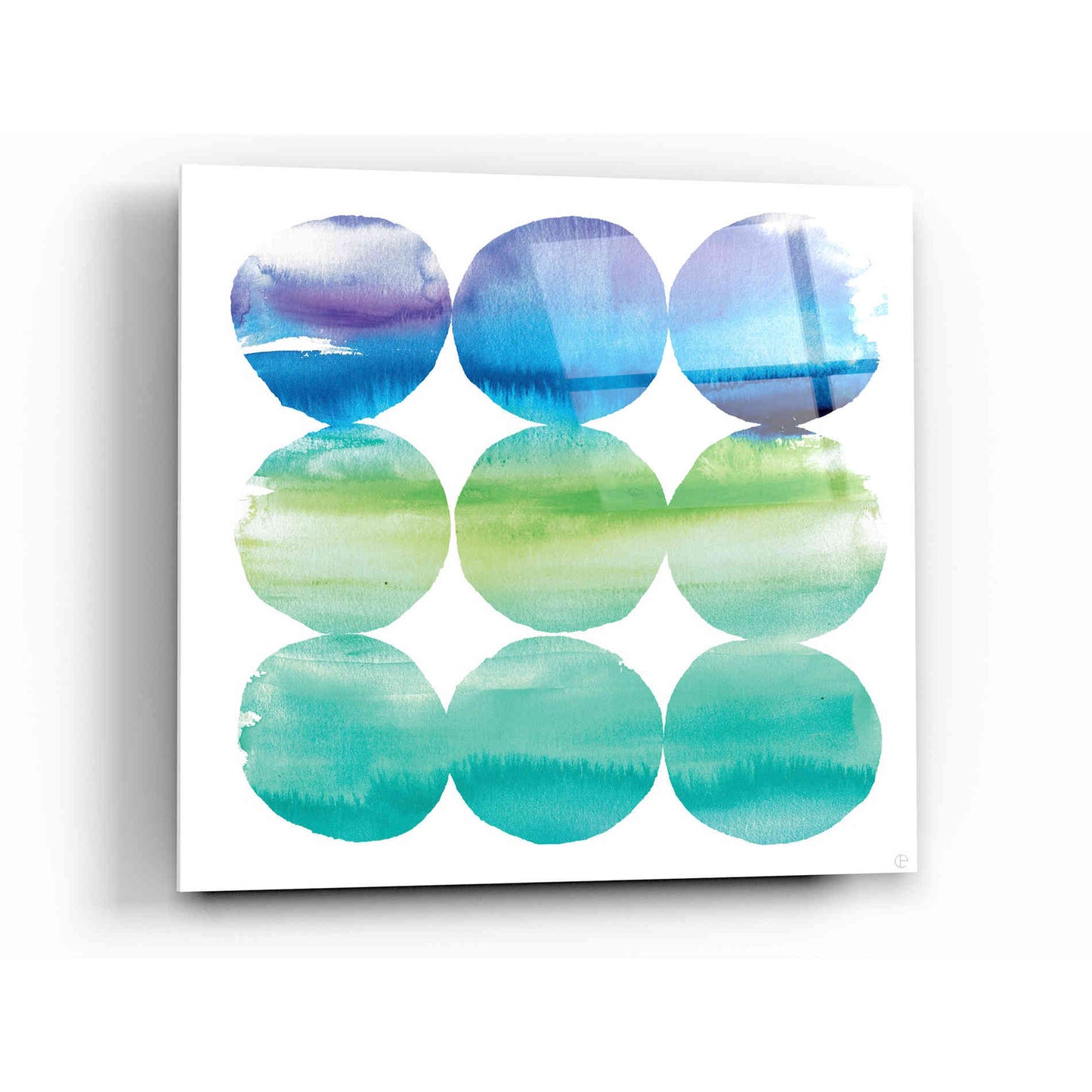 Epic Art 'Summer Dots II' by Elyse DeNeige, Acrylic Glass Wall Art,12 x 12