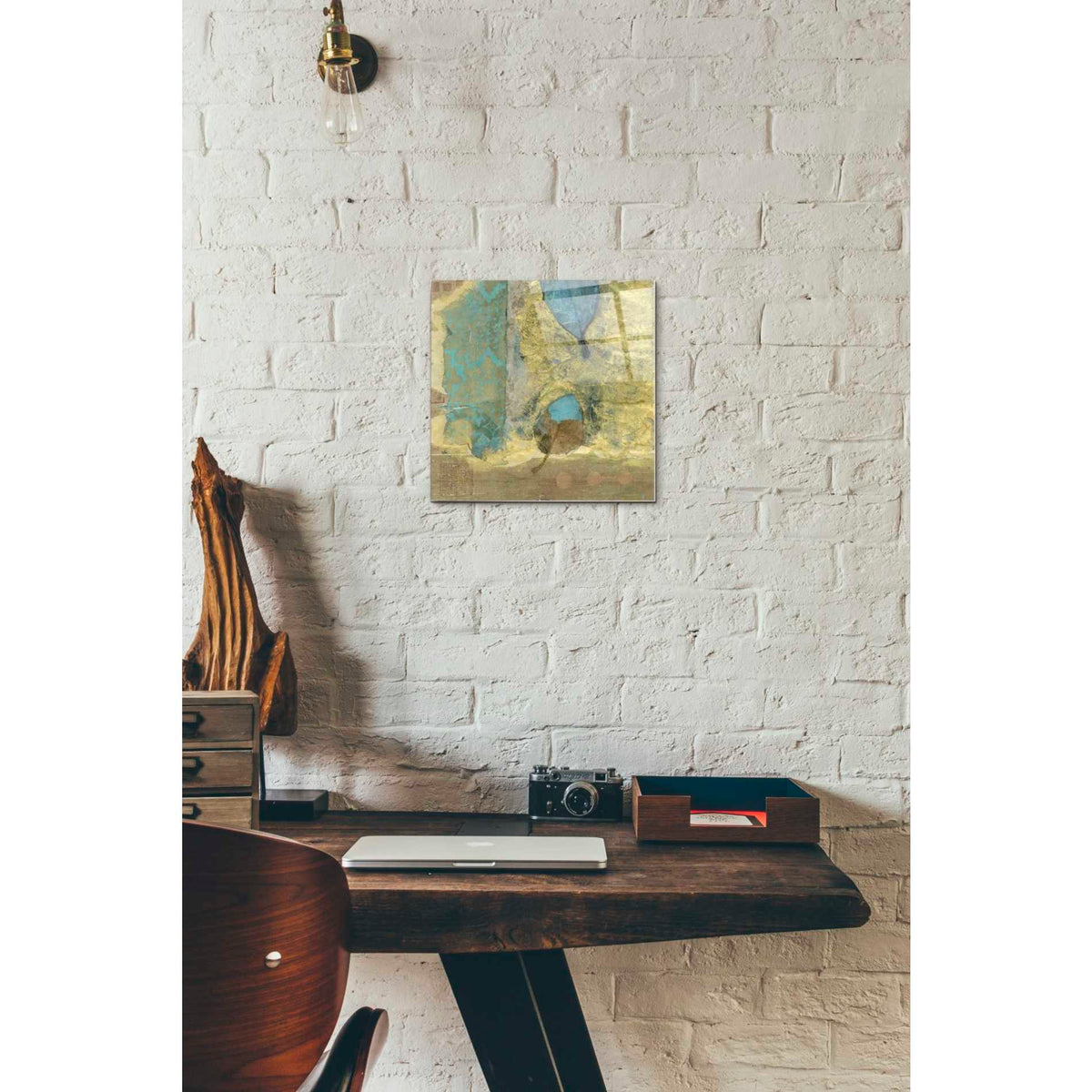 Epic Art 'Wabi-Sabi Leaf' by Elena Ray Acrylic Glass Wall Art,12 x 12