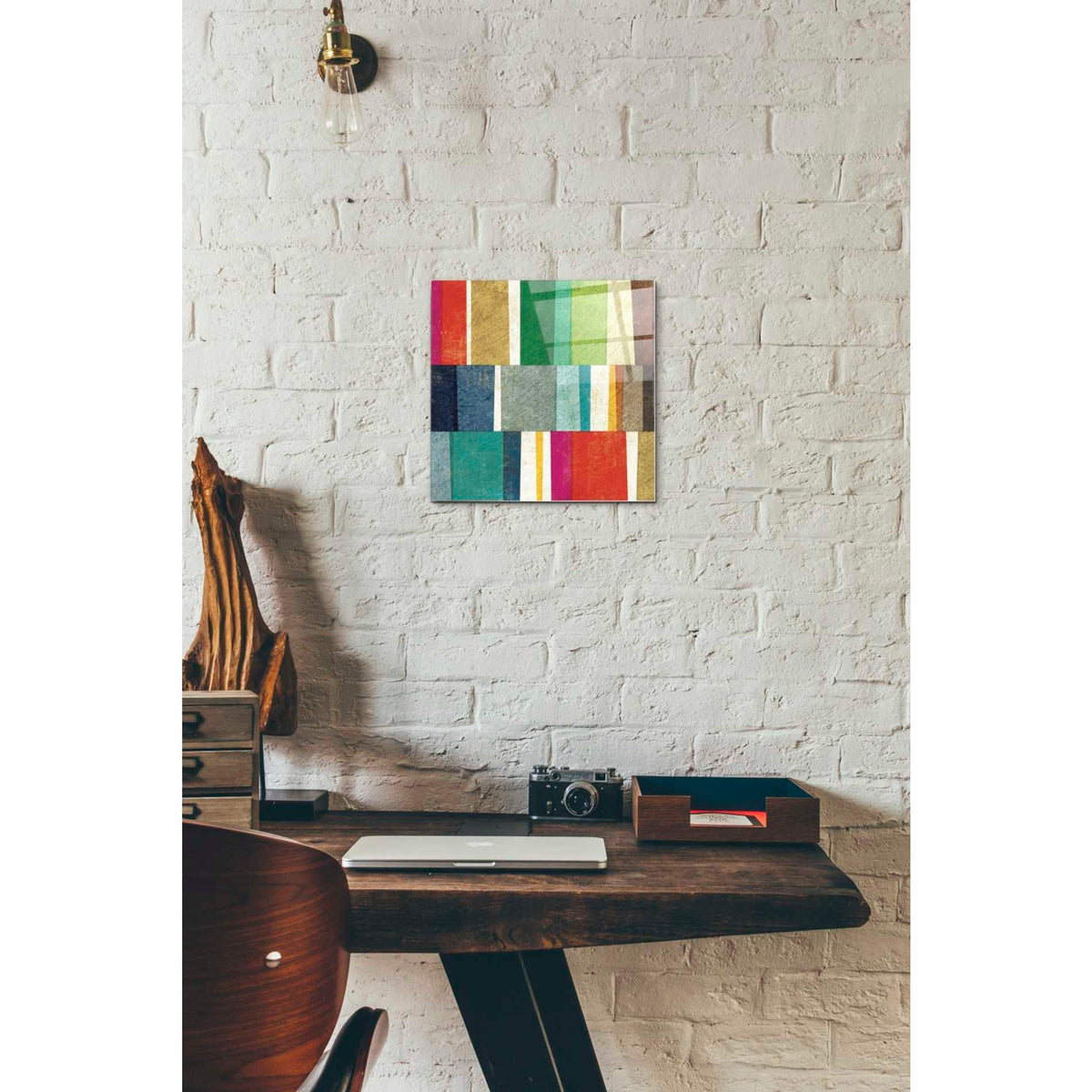 Epic Art 'Colorful Abstract' by Michael Mullan, Acrylic Glass Wall Art,12 x 12