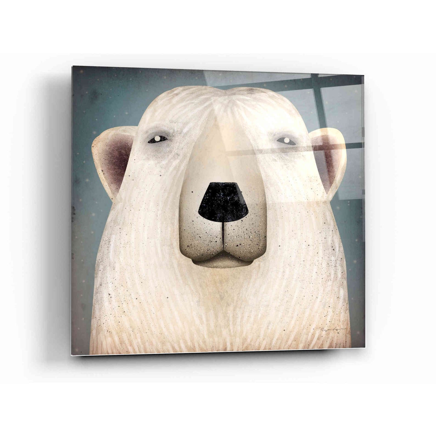 Epic Art 'Polar Bear Wow' by Ryan Fowler, Acrylic Glass Wall Art,12x12