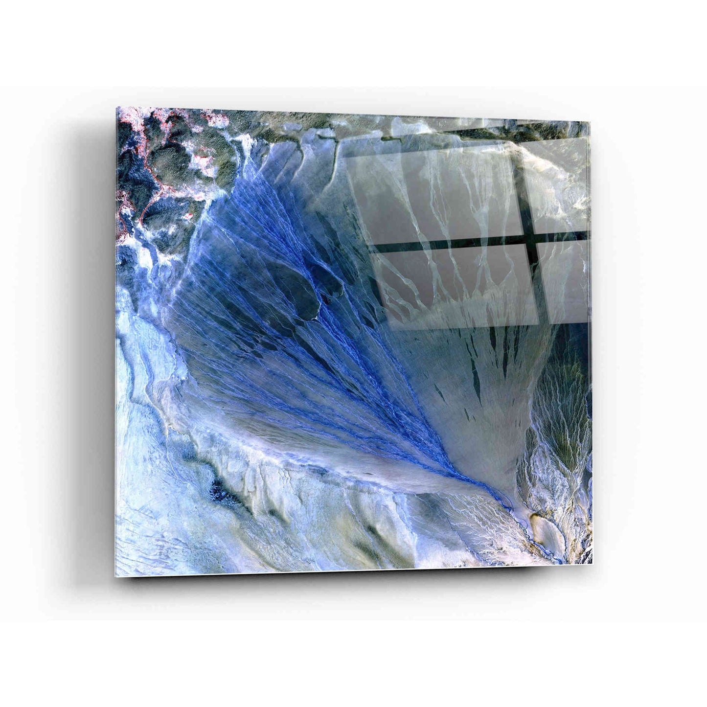 Epic Art 'Earth As Art: Alluvial Fan' Acrylic Glass Wall Art,12x12