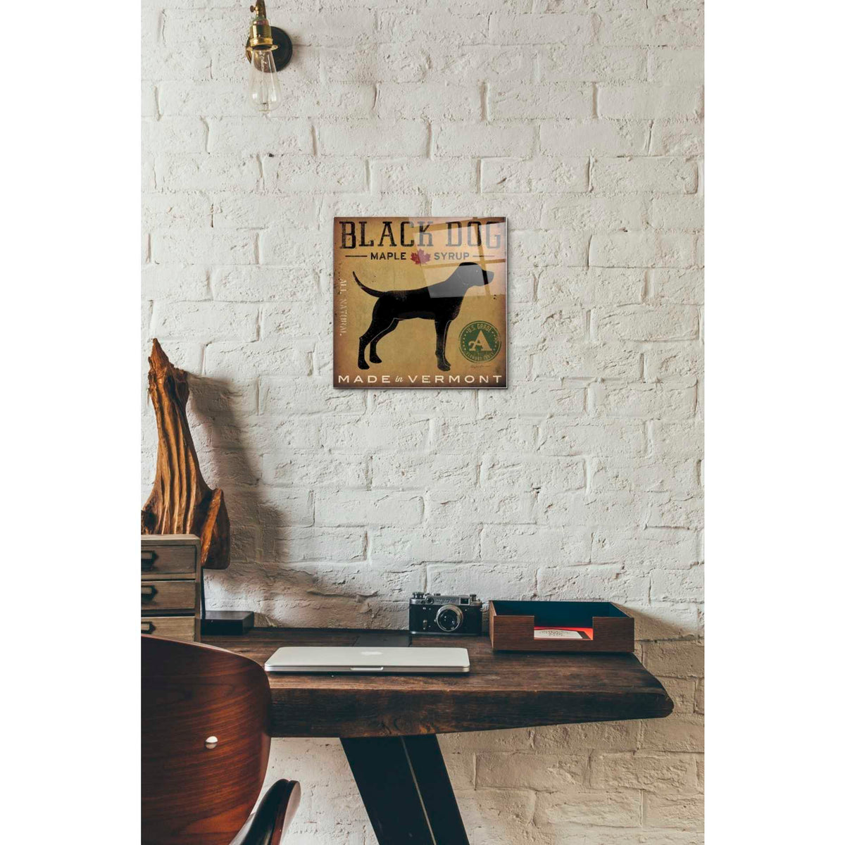 Epic Art 'Black Dog at Show' by Ryan Fowler, Acrylic Glass Wall Art,12x12