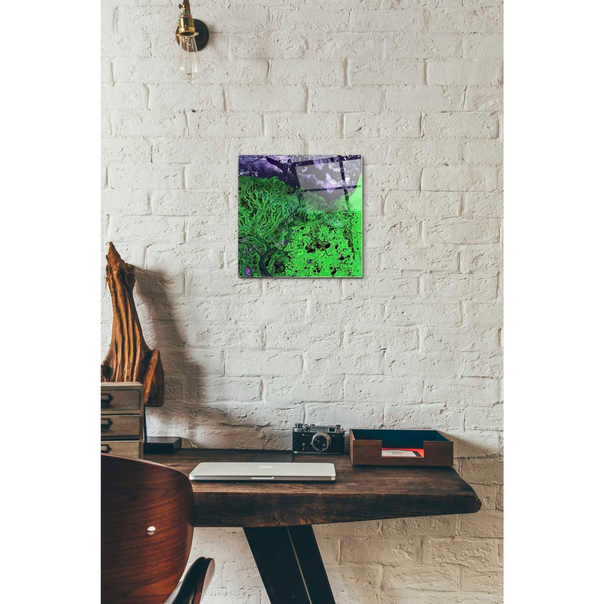 Epic Art 'Earth As Art: Yukon Delta' Acrylic Glass Wall Art,12x12