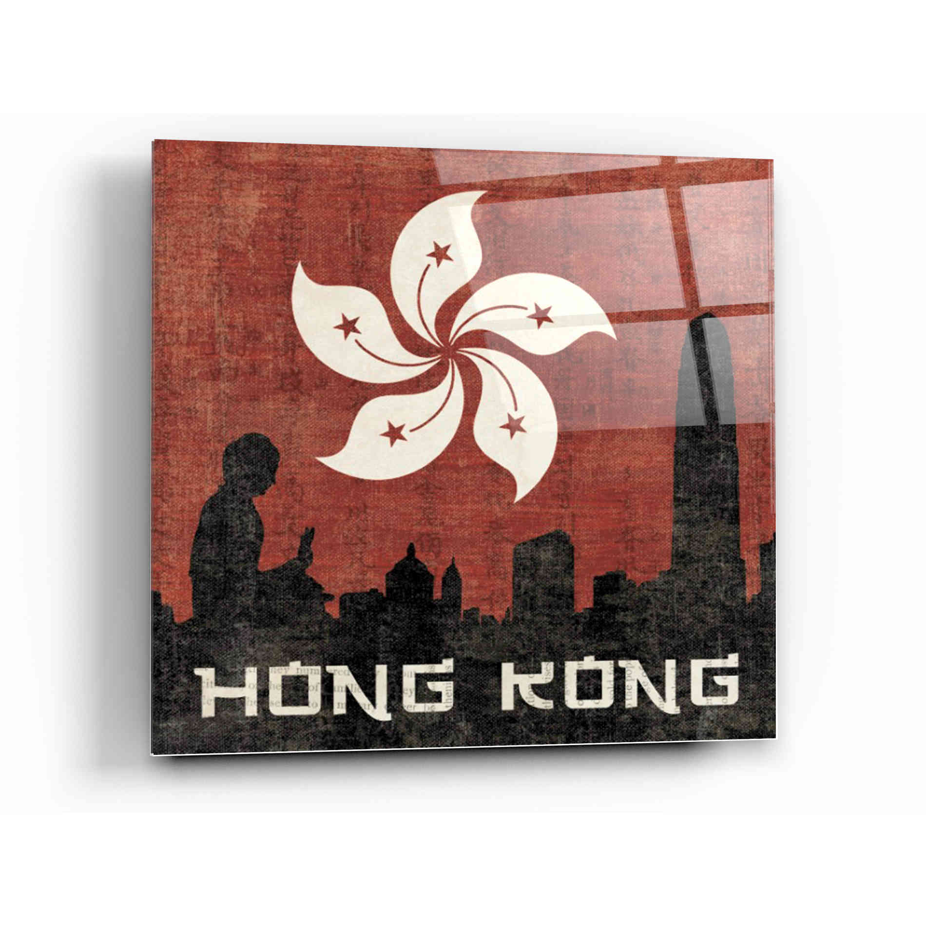 Epic Art 'Hong Kong' by Moira Hershey, Acrylic Glass Wall Art,12 x 12