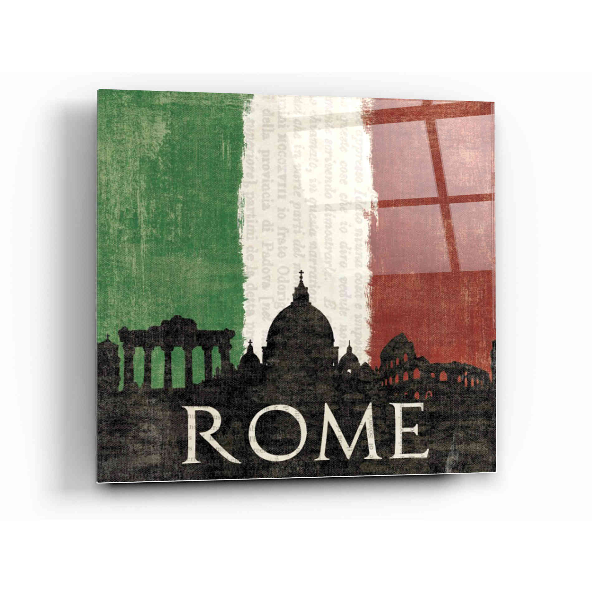 Epic Art 'Rome' by Moira Hershey, Acrylic Glass Wall Art,12 x 12